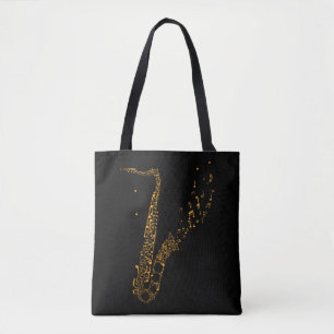 Saxofone Musical Notes Instrument Saxofonist Draagtas