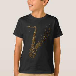 Saxofone Musical Notes Instrument Saxofonist T-shirt