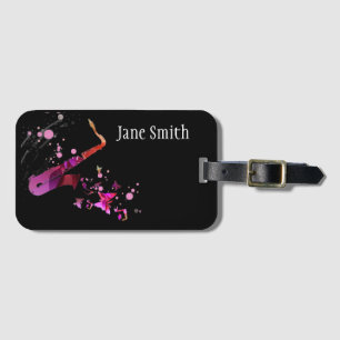 Saxofone noemt het hoesje brass instrument bagagelabel