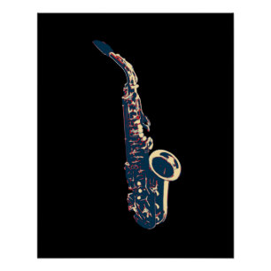 Saxofone Perfect Poster