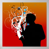Saxofone Poster (Voorkant)