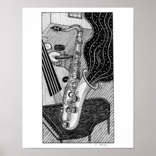 Saxofone Poster