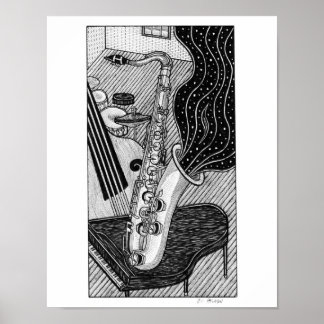 Saxofone Poster