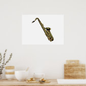 Saxofone Poster (Keuken)