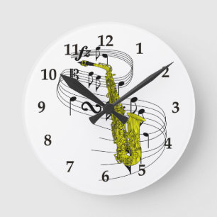 Saxofone Ronde Klok