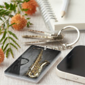 Saxofone Sleutelhanger (Voorkant Rechts)