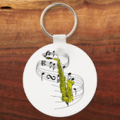 Saxofone Sleutelhanger (Voorkant)