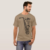 Saxofone T-shirt (Voorkant volledig)