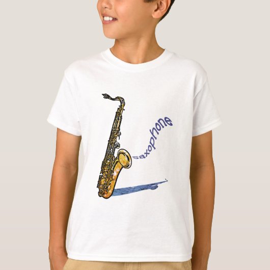 Saxofone T-shirt (Voorkant)