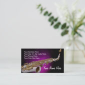 Saxofone-Visitekaartjes Visitekaartje (Staand voorkant)