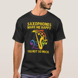 Saxofone voor mannen - instrument voor de behandel t-shirt
