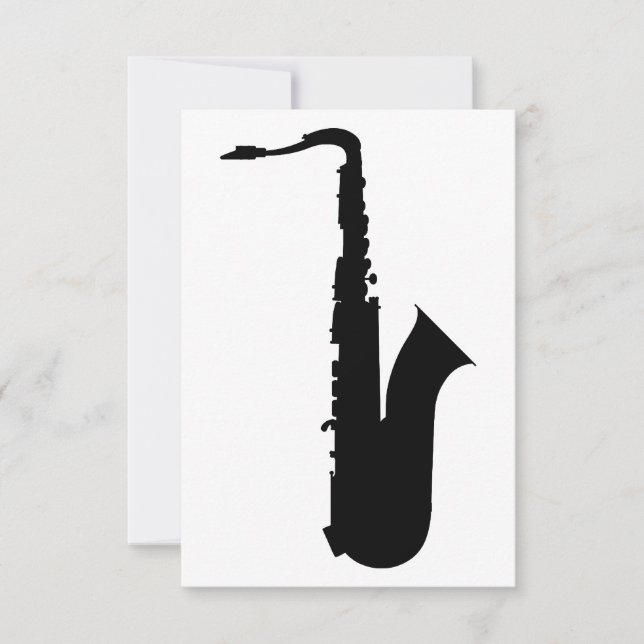 saxofonsilhouet (Voorkant)