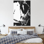 Saxofoon 40x60 (100x150cm) waccna canvas afdruk (Insitu (Slaapkamer))