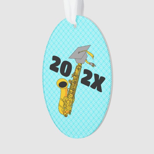 Saxofoon Afstuderen Ornament (voorkant)