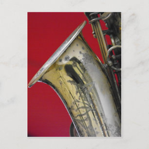 Saxofoon Briefkaart