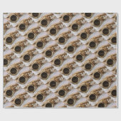 saxofoon cadeaupapier (Vlak)