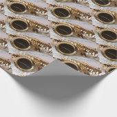 saxofoon cadeaupapier (Hoek)