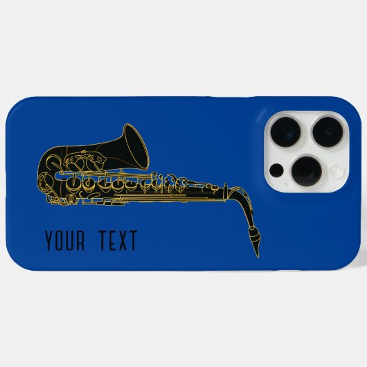 Saxofoon -  Case-Mate iPhone case (Achterkant (horizontaal))