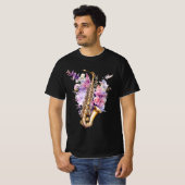Saxofoon - Colorful graffiti T-shirt (Voorkant volledig)