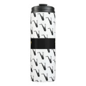 Saxofoon Cool White Music Thermosbeker (Voorkant)