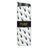 Saxofoon Cool White Music Thermosbeker (Geroteerd rechts)