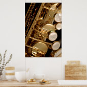 saxofoon detail poster (Keuken)