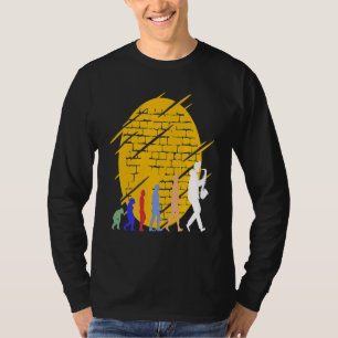 Saxofoon Evolutie Muziek Instrumenten Melodie Ritm T-shirt