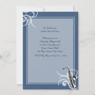 Saxofoon Full Color Kaart