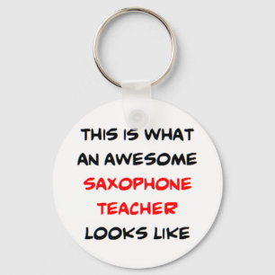 saxofoon leraar, geweldig sleutelhanger