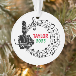 Saxofoon Marching Band Kerst Ornament