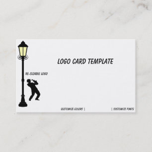 Saxofoon Muziek Logo Visitekaartje