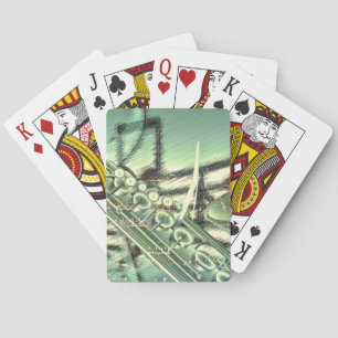 Saxofoon muziek ontwerp accessoires - aanpassen pokerkaarten