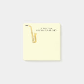 Saxofoon Muzikant Band Docent Post-it Notities Post-it® Notes (Voorkant)