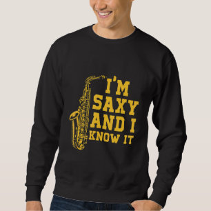 Saxofoon Muzikant Muziekinstrument Jazz Band SA Trui