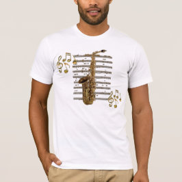 SAXOFOON muzikant muziekliefhebber T-shirt