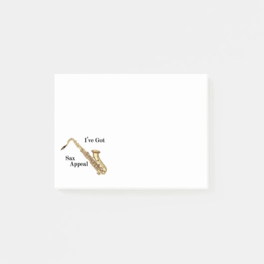 Saxofoon notities post-it® notes (Voorkant)