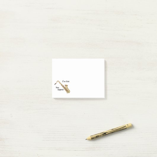 Saxofoon notities post-it® notes (Op bureau)