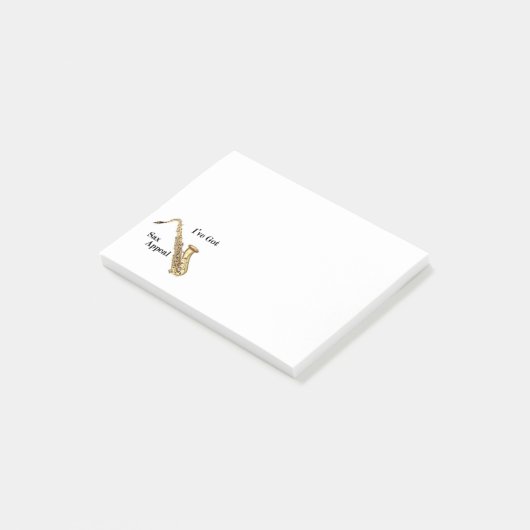 Saxofoon notities post-it® notes (Schuin)