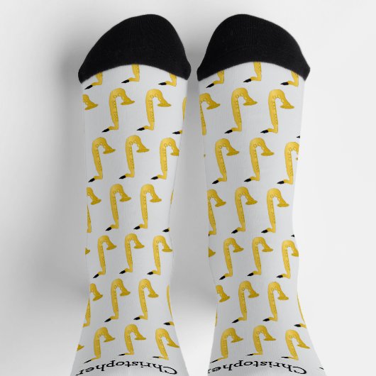 Saxofoon ontwerp gepersonaliseerd sokken (Top)