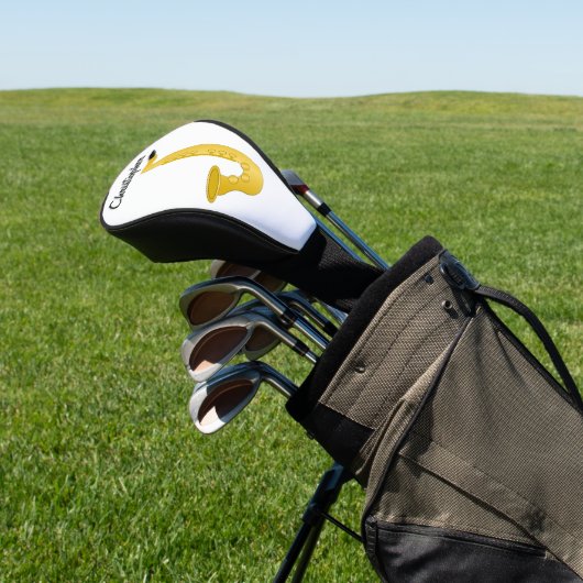 Saxofoon ontwerp golfheadcover (Insitu)