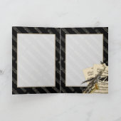Saxofoon & Piano Music Design Personalized Kaart (Binnen)