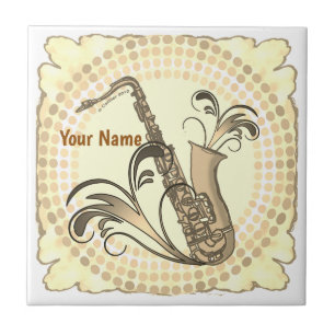 Saxofoon Ritme Tegeltje
