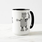 Saxofoon Robot Mok (Voorkant rechts)