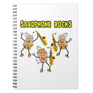 Saxofoon Rocks Notitieboek