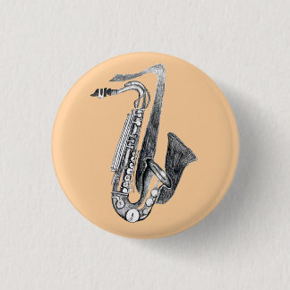 saxofoon ronde button 3,2 cm