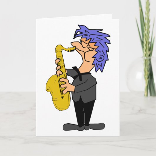 Saxofoon Sam Kaart (Voorkant)