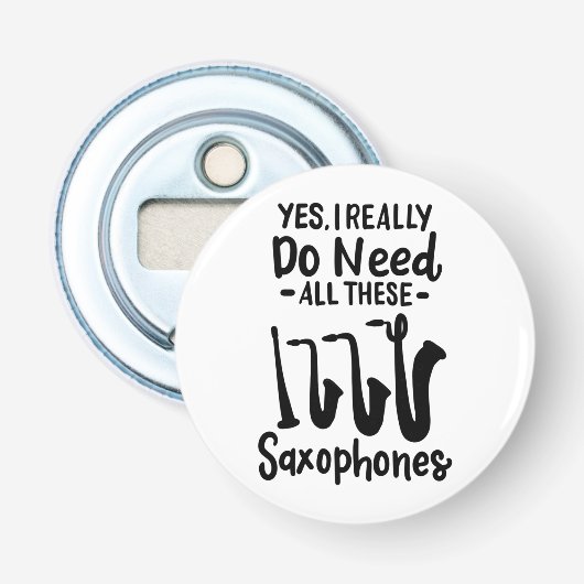 Saxofoon - Saxofoontypes Button Flesopener (Voorkant)
