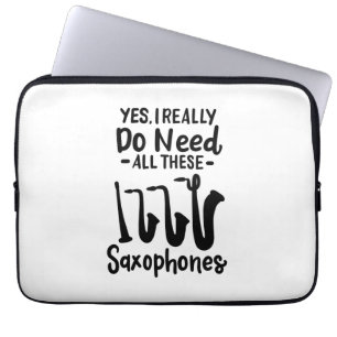 Saxofoon - Saxofoontypes Laptop Sleeve