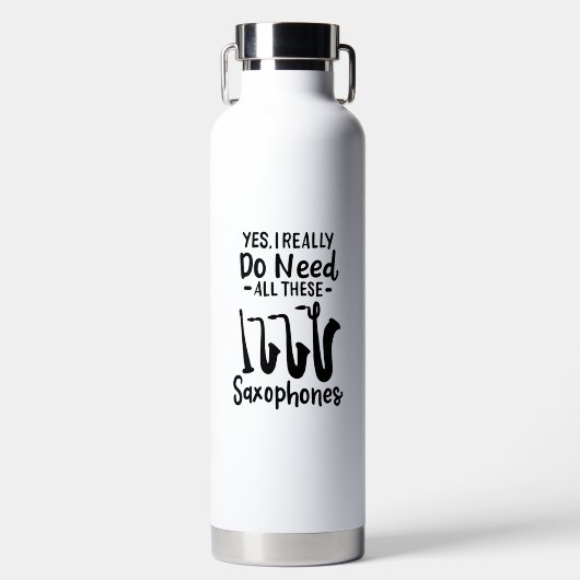 Saxofoon - Saxofoontypes Waterfles (Voorkant)