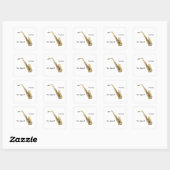 Saxofoon Sticker (Vel)